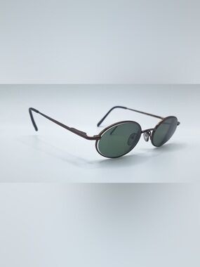 Seen SNM60 Brown Oval Metal Sunglasses Frames Only
